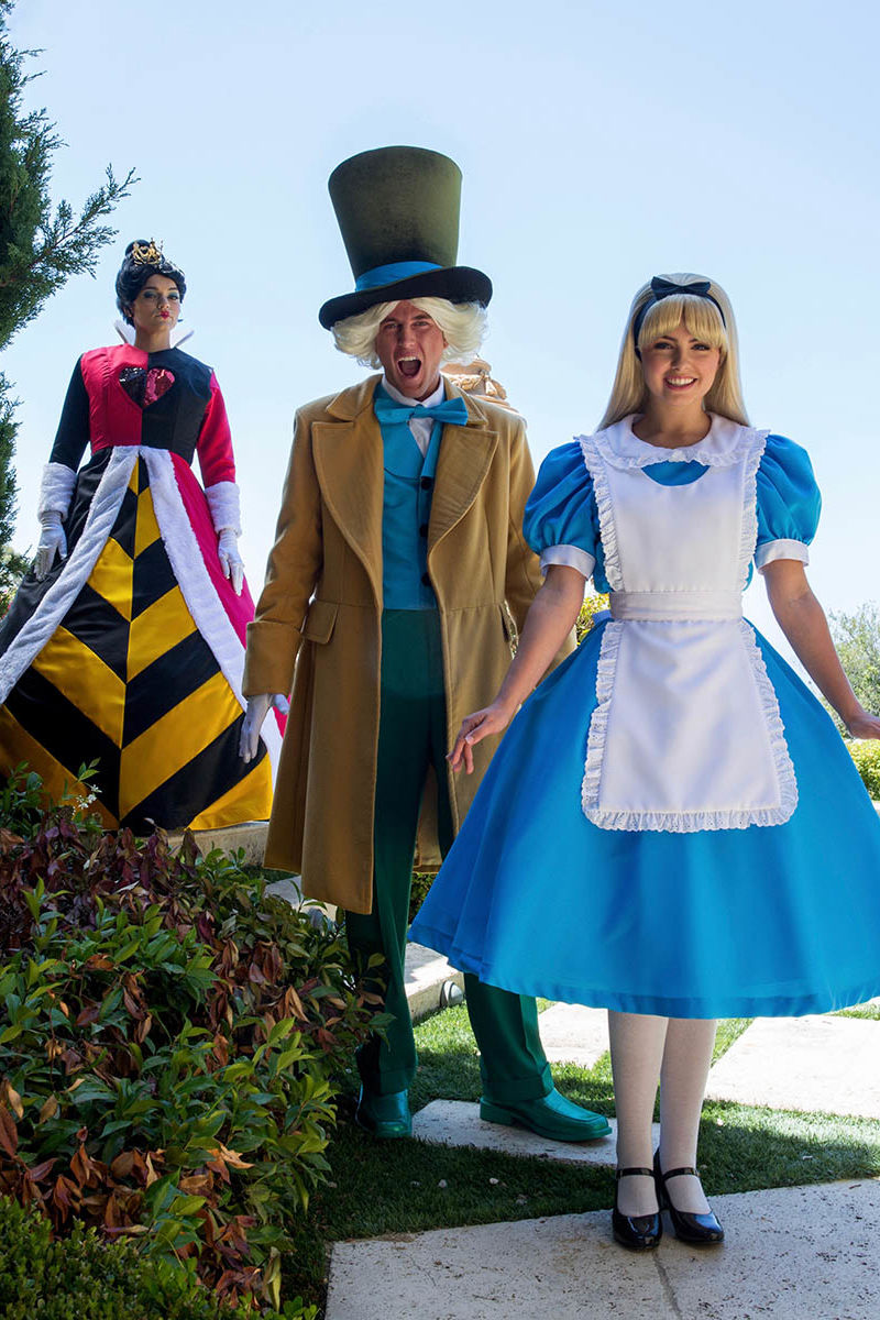 Alice in wonderland party characters for hire in New Jersey